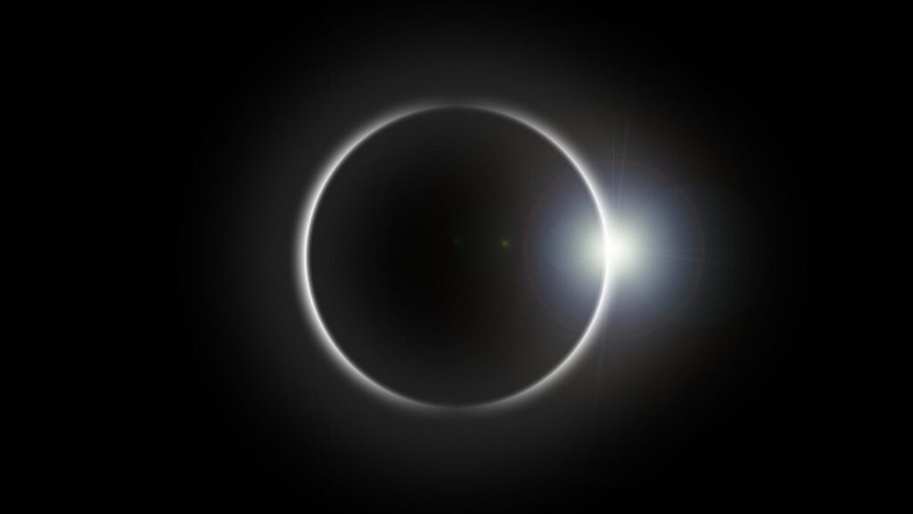 eclipse, solar eclipse, nature, sun, flare, astronomy, space, black sun